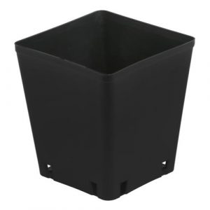 Gro Pro® Black Plastic Square Pots